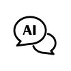 アイコン：AIチャットです